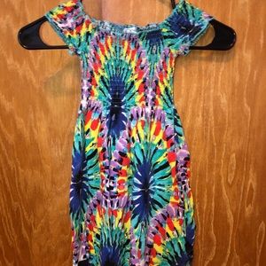 Girls tye dye dress